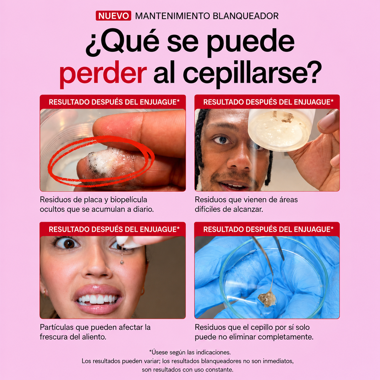Enjuague bucal blanqueador